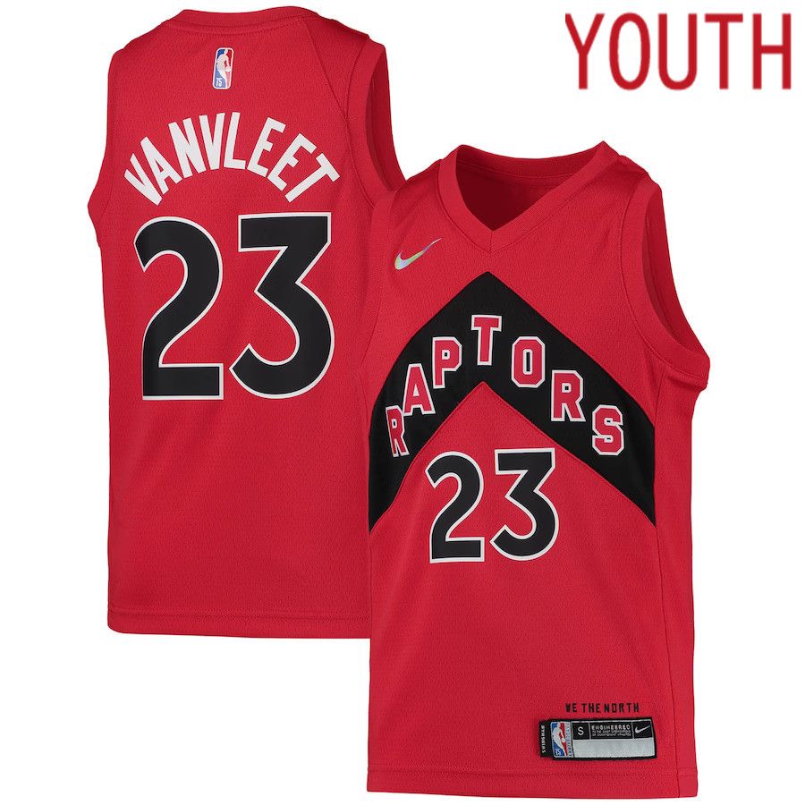 Youth Toronto Raptors 23 Fred VanVleet Nike Red Diamond Swingman NBA Jersey